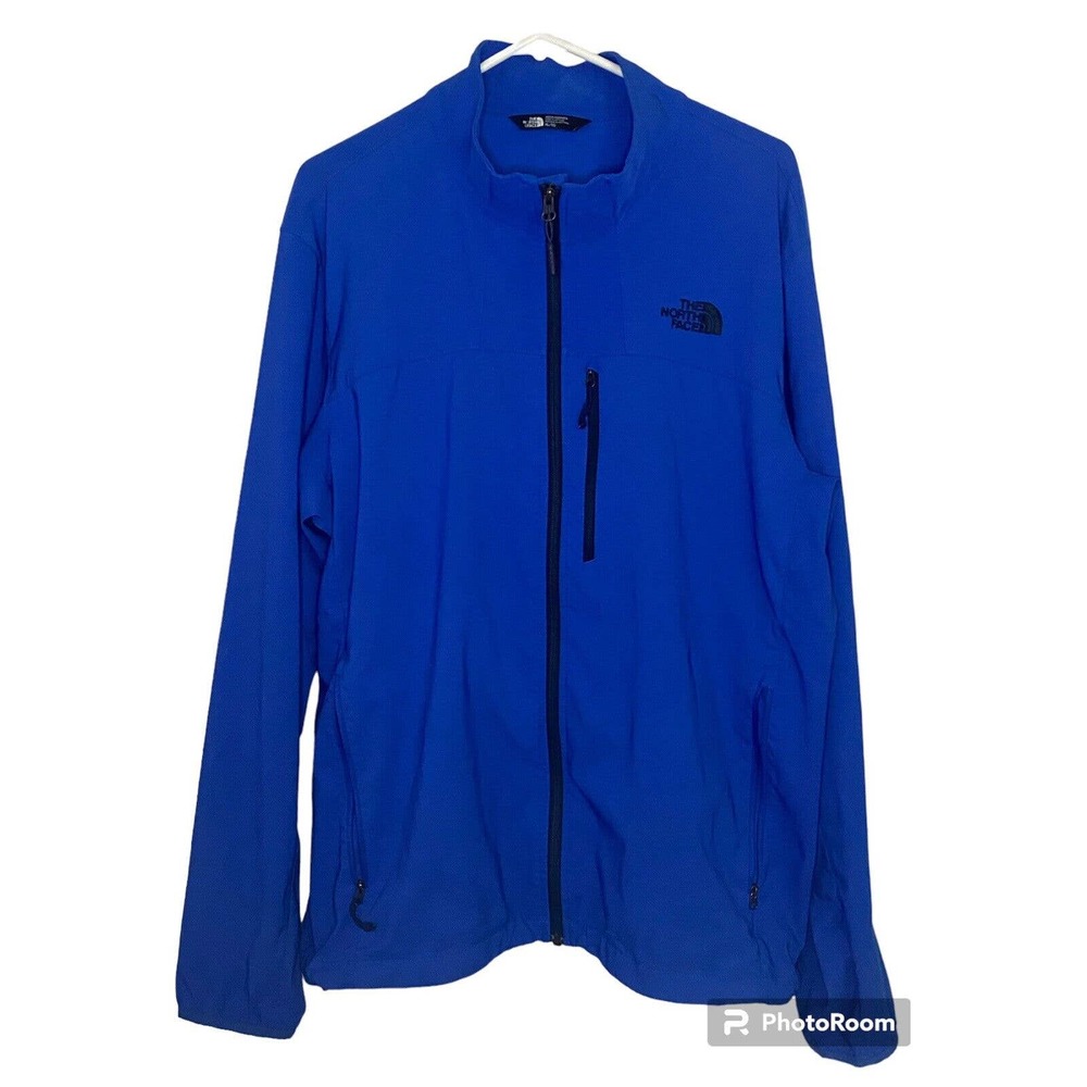 The North Face Men's Long Sleeve Full Zip Jacket Blue Size XL Flaws
